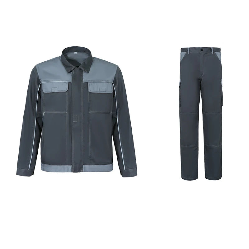 Work Clothing Men Suit Reflective Multi Pockets Work Clothing Men Reflective Workshop Durable Uniforms