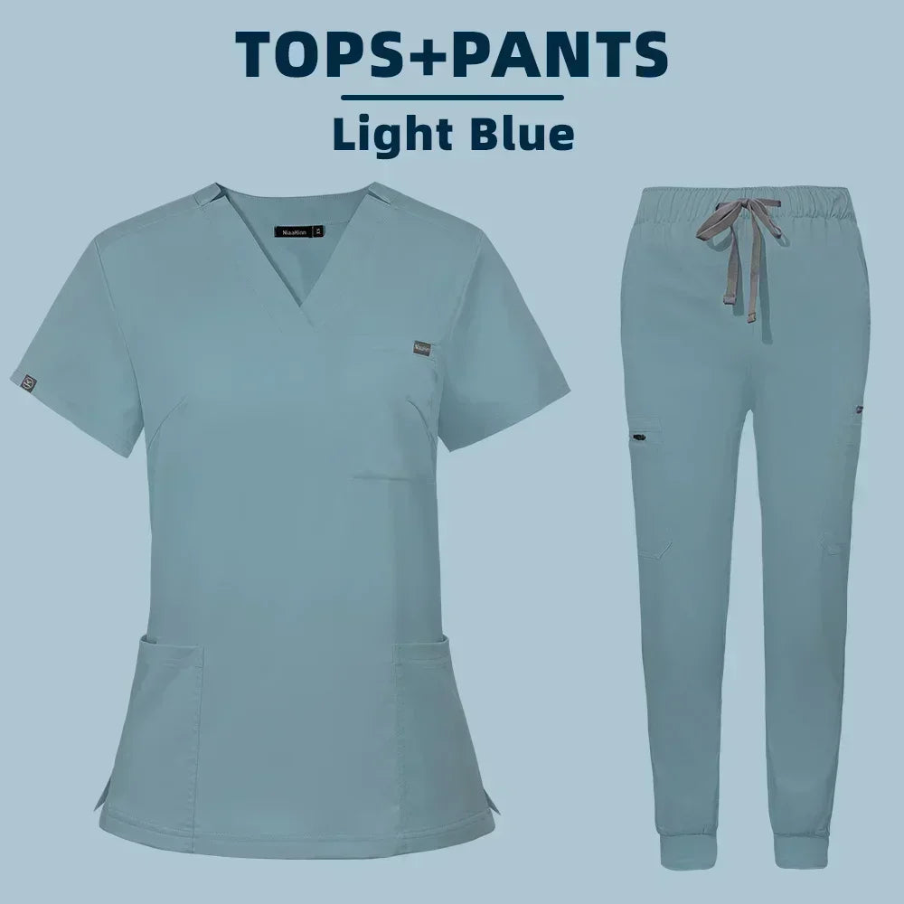 Scrubs Hospital Working Scrubs Set Operating Room Medical Uniform Scrubs Hospital Working Scrubs Set Medical