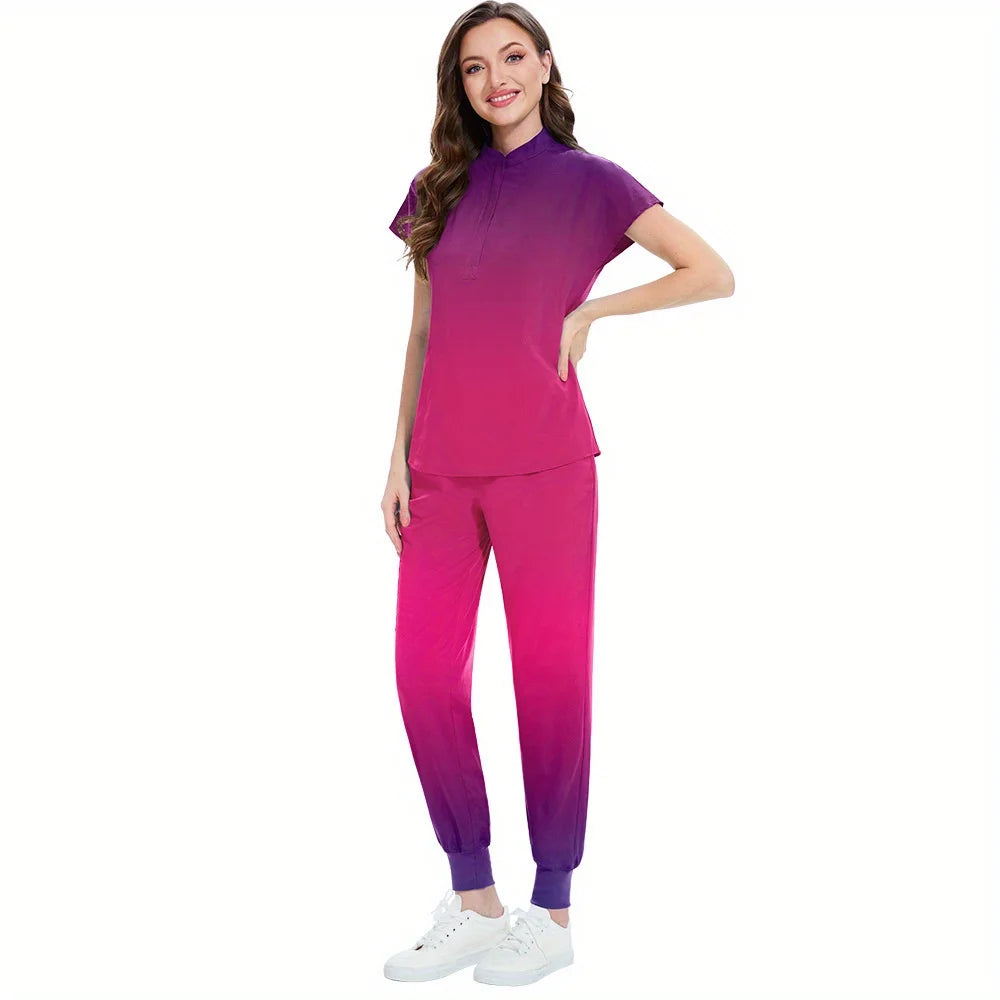 Women's Medical Scrubs Set, designed for healthcare professionals who value comfort, style, and functionality