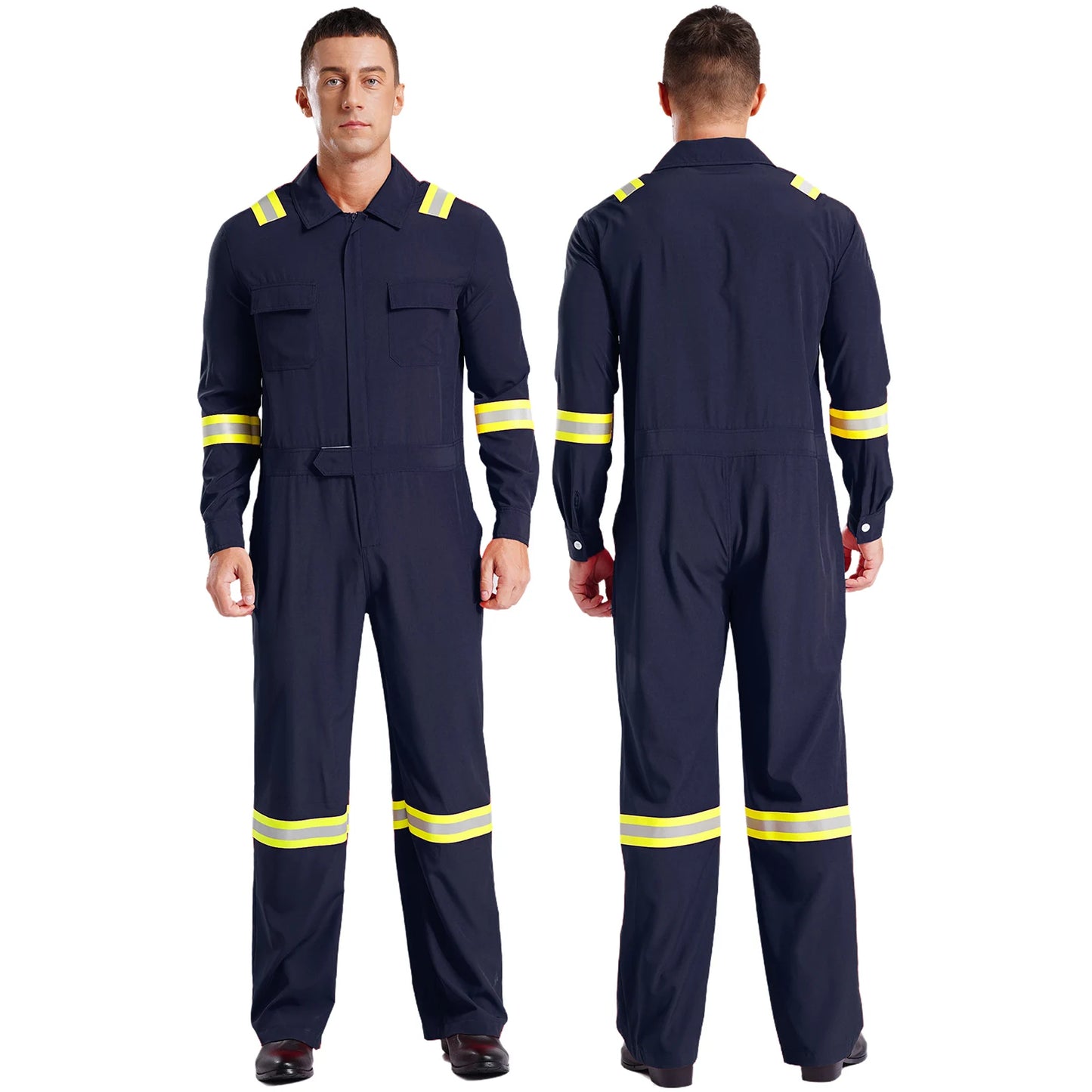 Mens High Visibility Reflective Coveralls - Your Ultimate Work Companion!