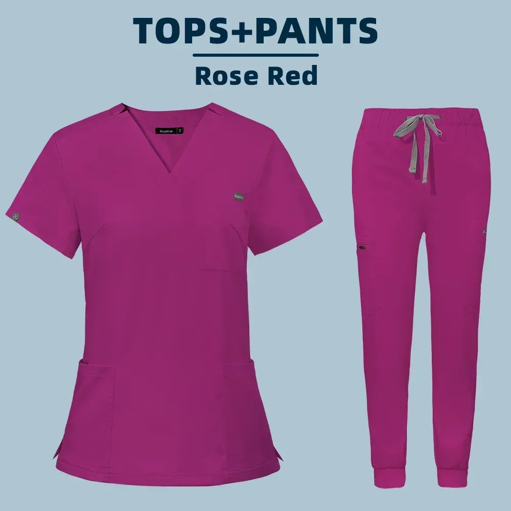 Scrubs Hospital Working Scrubs Set Operating Room Medical Uniform Scrubs Hospital Working Scrubs Set Medical