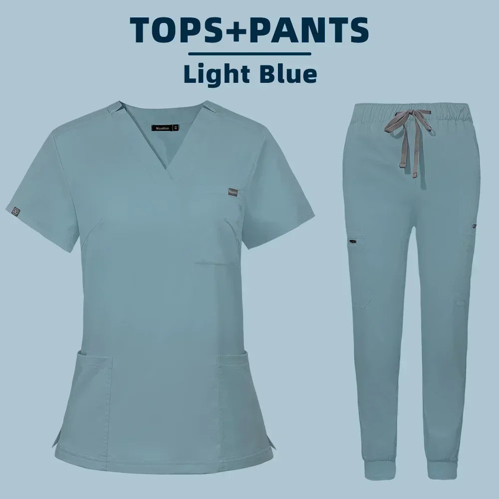 Scrubs Hospital Working Scrubs Set Operating Room Medical Uniform Scrubs Hospital Working Scrubs Set Medical