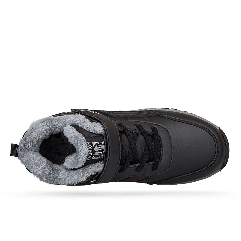 Men Boots Suede Warm Snow Men Work Casual Shoes High Top High-top Non-slip Ankle Boots