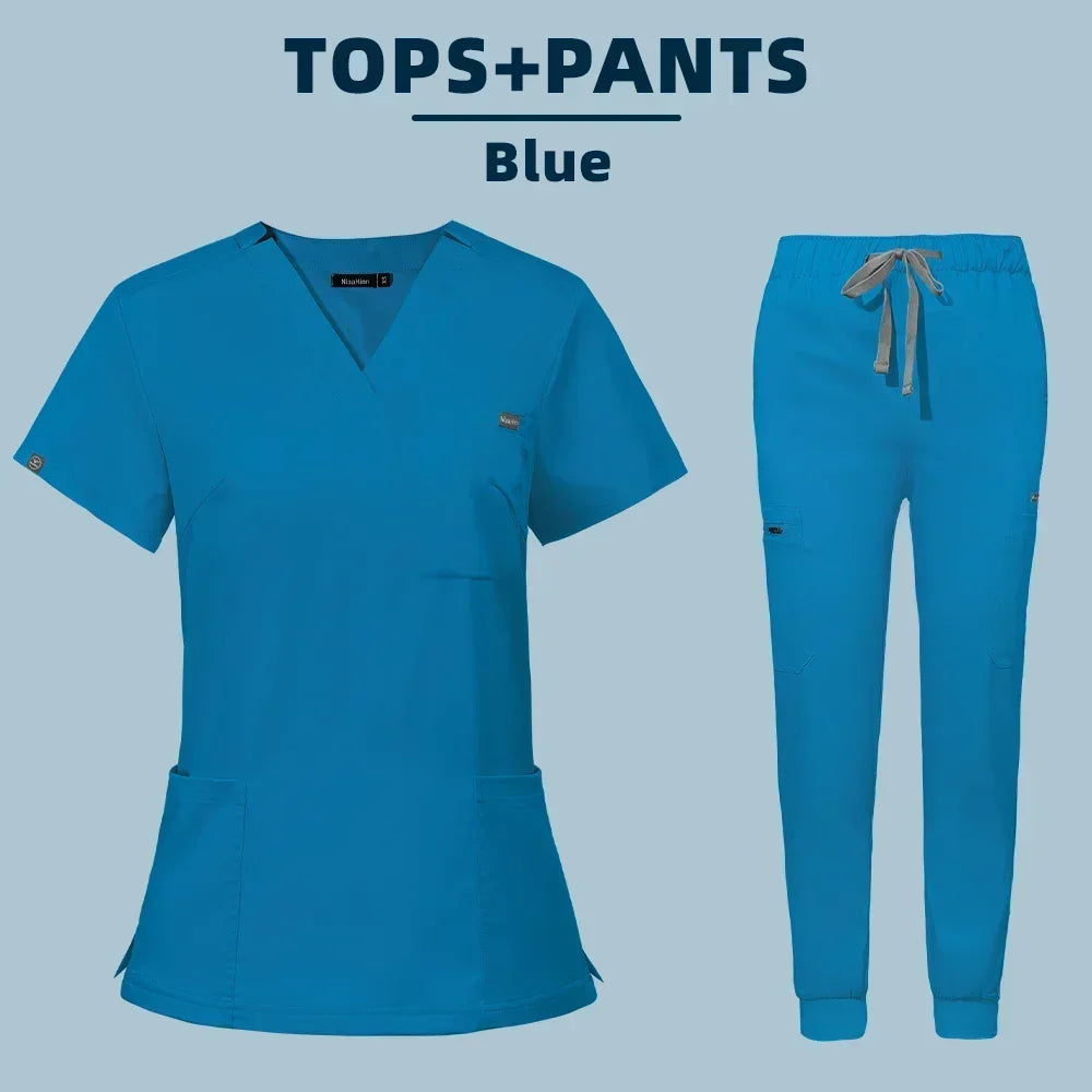 Scrubs Hospital Working Scrubs Set Operating Room Medical Uniform Scrubs Hospital Working Scrubs Set Medical