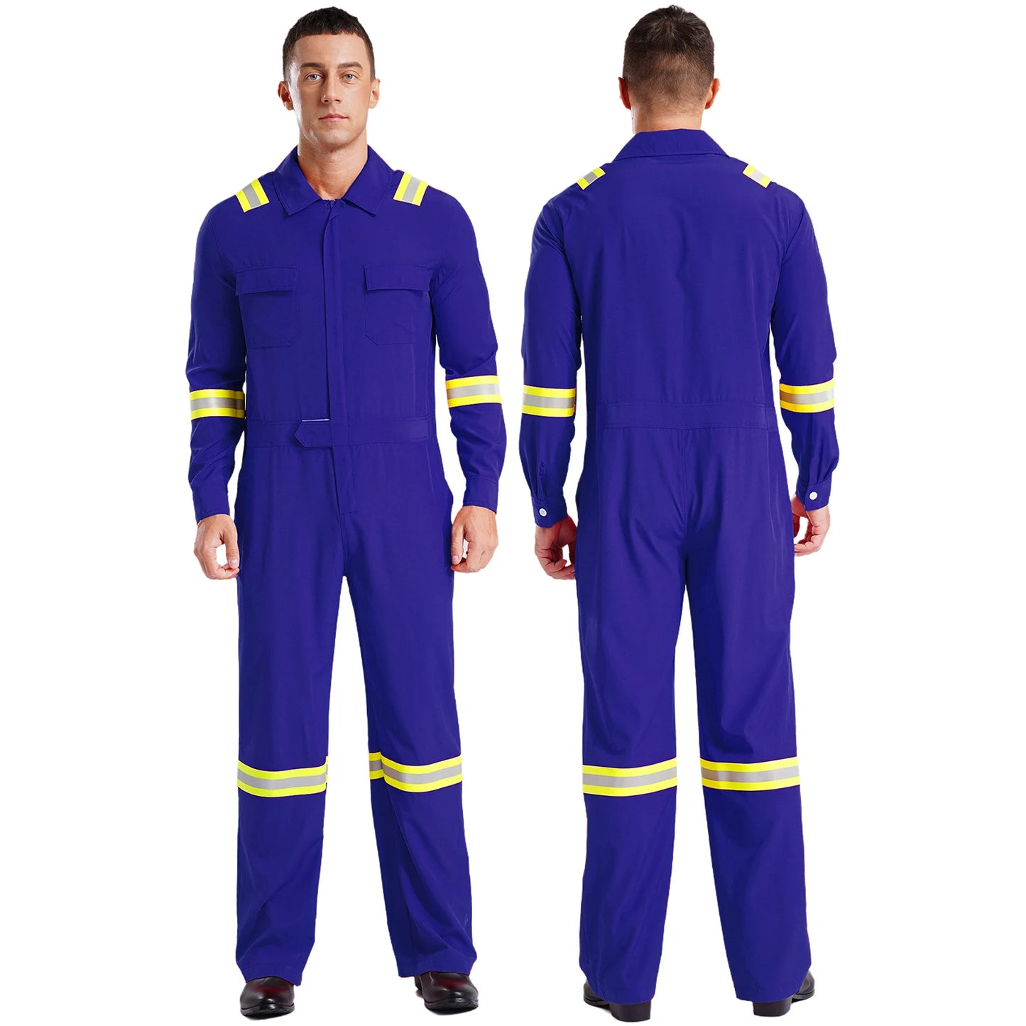 Mens High Visibility Reflective Coveralls - Your Ultimate Work Companion!