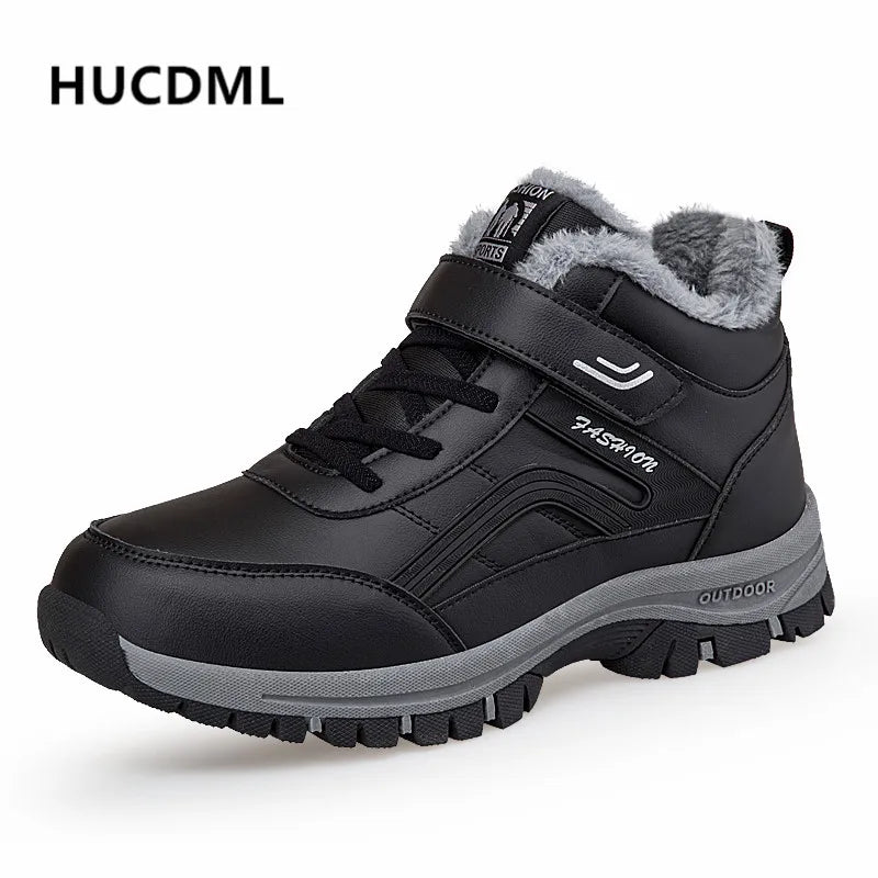 Men Boots Suede Warm Snow Men Work Casual Shoes High Top High-top Non-slip Ankle Boots