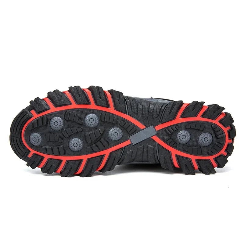 Men Boots Suede Warm Snow Men Work Casual Shoes High Top High-top Non-slip Ankle Boots