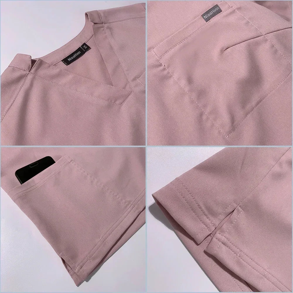 Scrubs Hospital Working Scrubs Set Operating Room Medical Uniform Scrubs Hospital Working Scrubs Set Medical