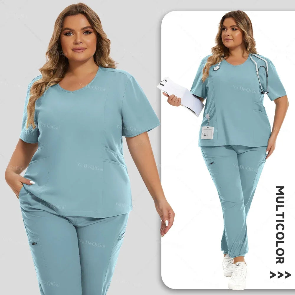 Scrubs Medical Uniforms Women Set Nursing Accessories Hospital Suit Surgical Uniforms