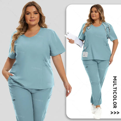 Scrubs Medical Uniforms Women Set Nursing Accessories Hospital Suit Surgical Uniforms