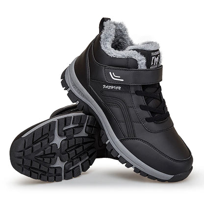 Men Boots Suede Warm Snow Men Work Casual Shoes High Top High-top Non-slip Ankle Boots