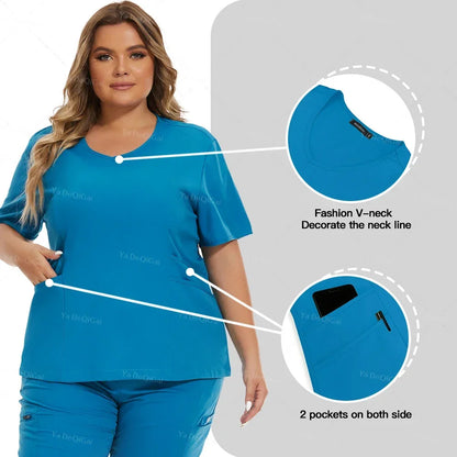 Scrubs Medical Uniforms Women Set Nursing Accessories Hospital Suit Surgical Uniforms