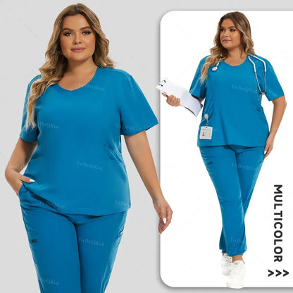Scrubs Medical Uniforms Women Set Nursing Accessories Hospital Suit Surgical Uniforms
