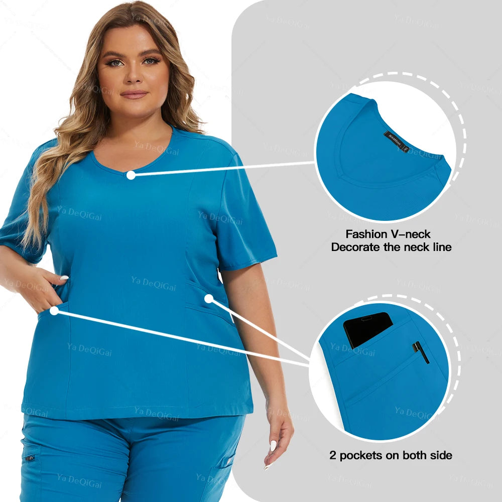 Scrubs Medical Uniforms Women Set Nursing Accessories Hospital Suit Surgical Uniforms