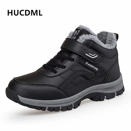 Men Boots Suede Warm Snow Men Work Casual Shoes High Top High-top Non-slip Ankle Boots