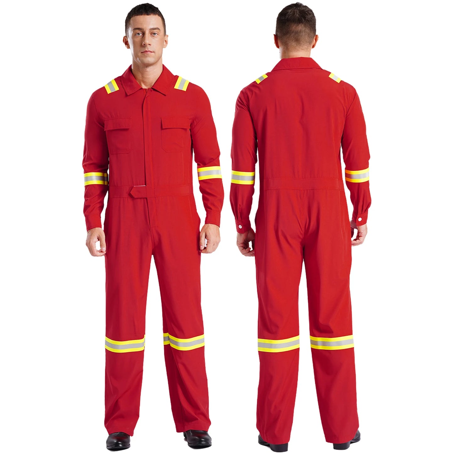 Mens High Visibility Reflective Coveralls - Your Ultimate Work Companion!