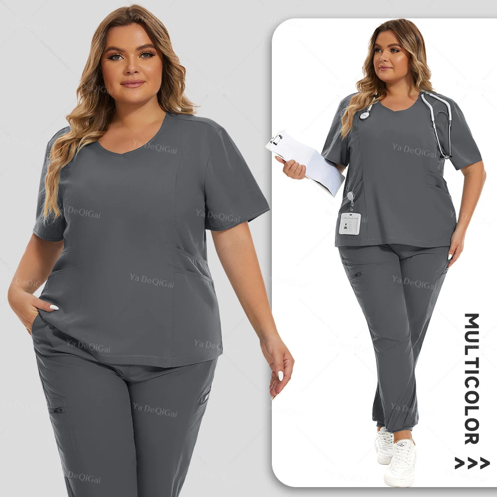 Scrubs Medical Uniforms Women Set Nursing Accessories Hospital Suit Surgical Uniforms